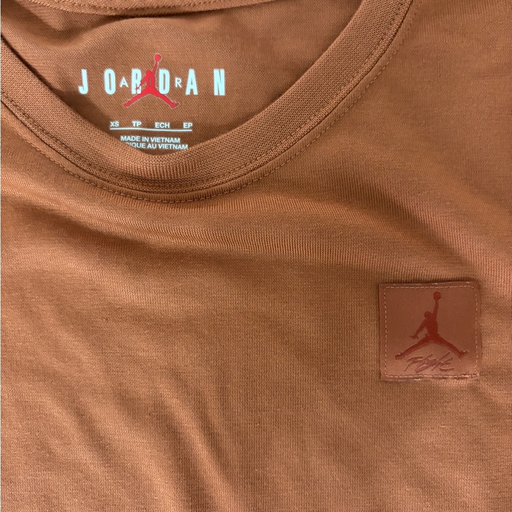 Jordan Orange Tee With Logo Patch - image 2